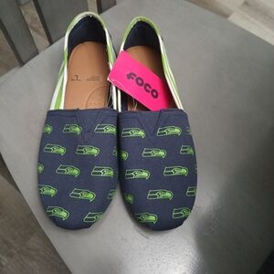 FOCO Navy and Green Slip-On Shoes